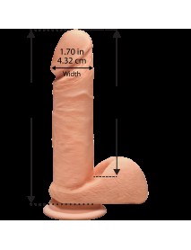 Фаллоимитатор Doc Johnson The D - Perfect D - 7 Inch With Balls - ULTRASKYN, диаметр 4,5