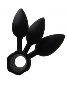 Набор анальных пробок Bathmate Anal Training Plugs, диаметр 2,5см - 3,1см - 3,8см