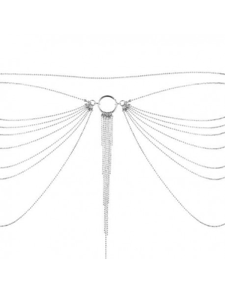 Цепочка трусики или лиф Bijoux Indiscrets Magnifique Waist Chain - silver, украшение на тело