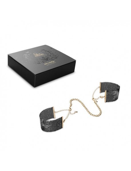 Наручники Bijoux Indiscrets Desir Metallique Handcuffs - Black, металлические, стильные браслеты