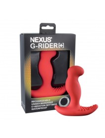 Массажер простаты с вибрацией Nexus G-Rider Plus Red, макс диаметр 3,8см, перезаряжаемый