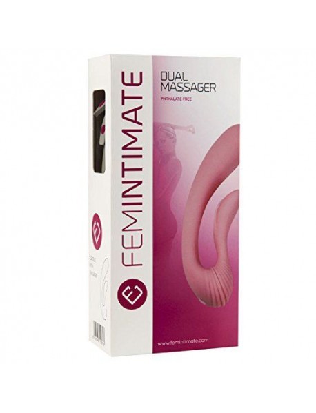 Вибратор Femintimate Dual Massager вагинально-клиторальный с чехлом для храненя, 2 мотора