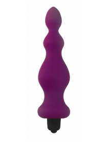 Анальная пробка с вибрацией Adrien Lastic Bullet Amuse Purple, макс. диаметр 3,9см