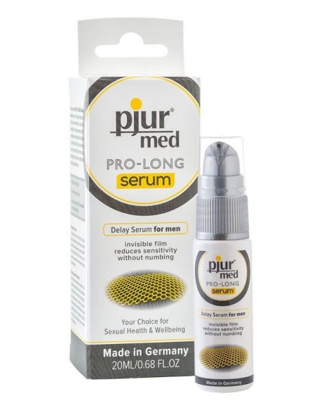 Пролонгирующий гель pjur MED Prolong Serum 20мл, создает невидимую пленку снижающую чувствительность