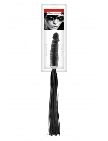 Флоггер с ручкой-дилдо Fetish Tentation Whip with Dildo Handle