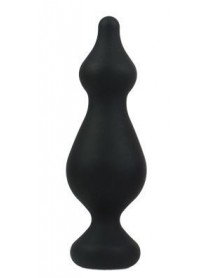 Анальная пробка Adrien Lastic Amuse Big Black (L) с двумя переходами, макс. диаметр 4,4см