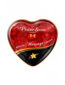 Массажная свеча сердечко Plaisirs Secrets Vanilla (35 мл)