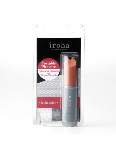 Вибратор-помада IROHA STICK Grey, плавное увеличение мощности